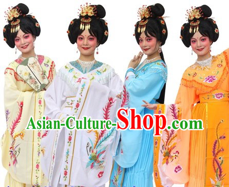 Traditional Chinese Imperial Palace Empress Phoenix Costumes and Hair Accessories