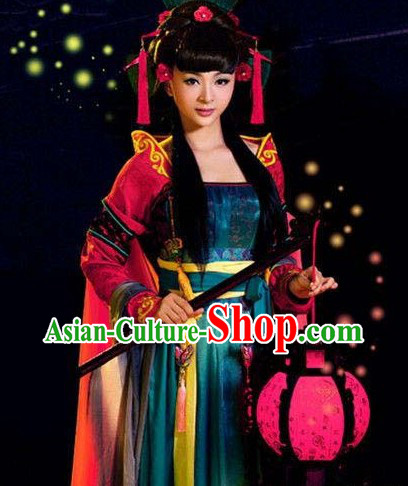 Ancient Chinese Tang Dynasty Barbie Doll Costumes Complete Set