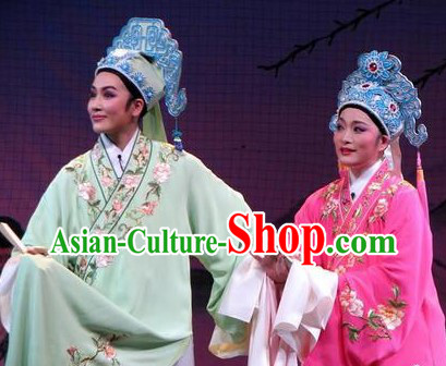 Traditional Chinese Liang Zhu Butterfly Love Costumes for Men and Women