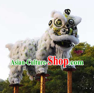 Tiger Claw Long Wool Lion Dance Chinese New Year Costume Complete Set