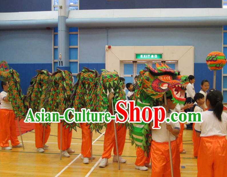 Primary School Students Dragon Dance Equipment Complete Set