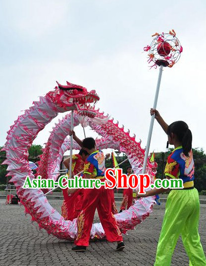 Kids Size Luminous Dragon Dance Costumes Complete Set