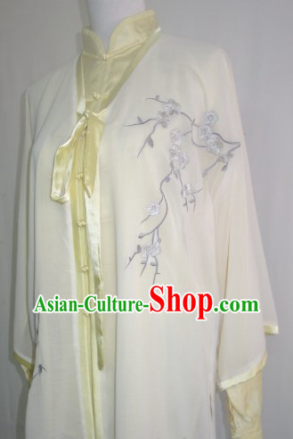 Embroidered Plum Blossom Tai Chi Competition Championships Costumes Complete Set