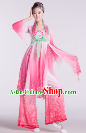 Chinese Classical Dancing Costumes and Hair Accessories for Women
