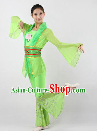 Green Han Dynasty Classical Dance Costumes