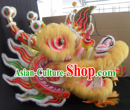 Best Handmade Long Wool Dragon Dance Costumes Complete Set