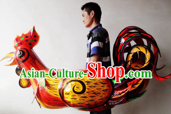 Traditional Handmade Chicken Boat Performance and Display Arts