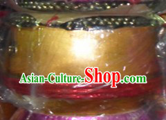 Handmade 22 Inches Gold Lion Dance Drum