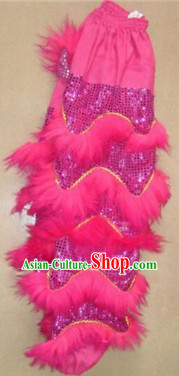 Traditional Chinese Long Wool Lion Dance Pants