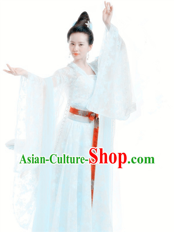 Ancient Chinese Xuan Yuan Sword TV Drama Yu Er Costumes Complete Set