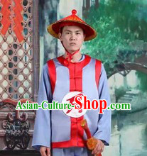 Ancient Chinese Red Guard Costumes and Hat for Men