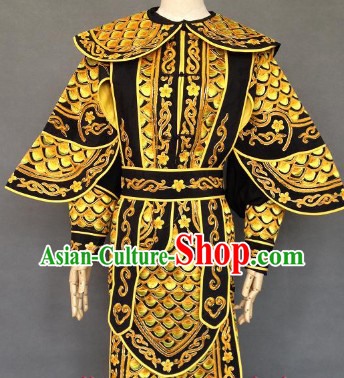 Cantonese Opera Da Kao Armor Golden Costumes