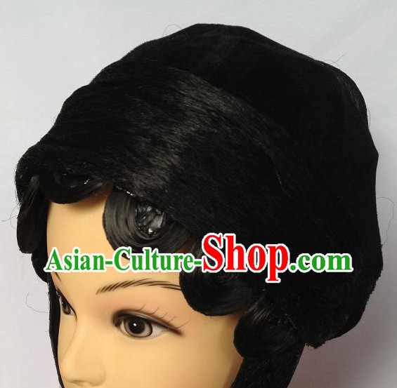 Chinese Opera Hua Dan Black Wig