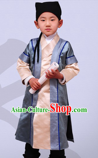 Ancient Chinese Han Dynasty Clothes Complete Set for Children