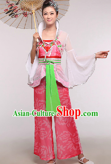 Chinese Classic Fairy Dance Costumes and Headdress