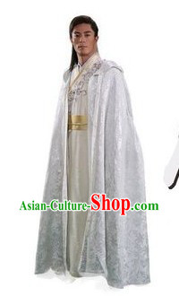 Ancient Chinese Swordsman Dresses with Long Cape