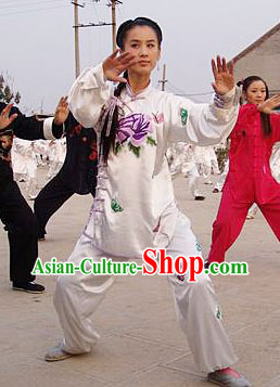 Traditional Chinese Silk Kung Fu Uniform for Women