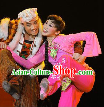 Traditional Chinese Folk Dancing Costumes Complete Set