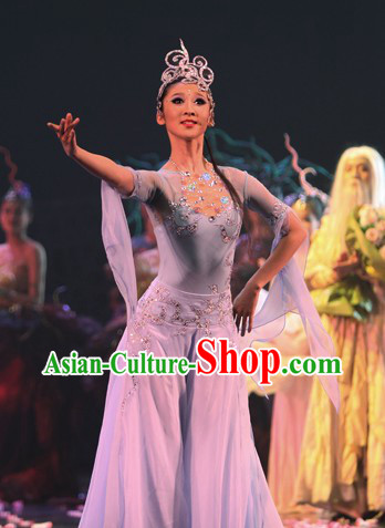 Traditional Chinese Luo Shen Dance Costumes Complete Set