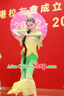 Jasmine Flower Recital Dance Costume and Headdress Complete Set