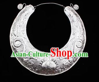 Traditional Miao Silver Dragon Necklace