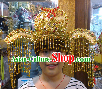 Ancient Chinese Wang Zhaojun Phoenix Wedding Hat