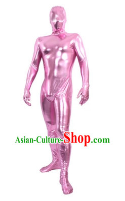 Pink Full Body Tight Dress Dance Costumes Lycra Spandex Bodysuit
