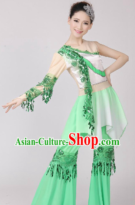 Chinese Fan Dancing Costume