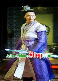 Legend of Ancient Sword Purple Swordswoman Costume Complete Set