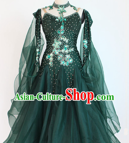 Special Custom Made Ballroom Dancing Long Skirt for Women