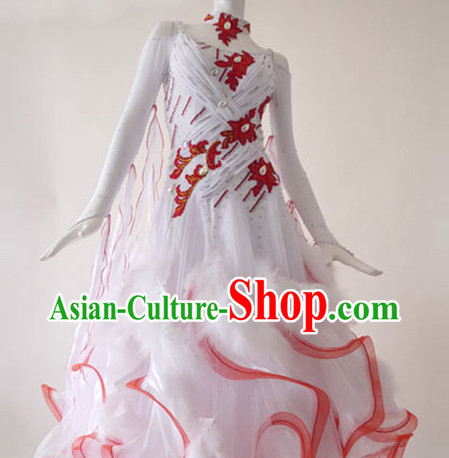 Special Custom Make Waltz Dancing Competition Costume for Women