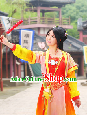 Ancient Chinese Swordsman Princess Garment Complete Set