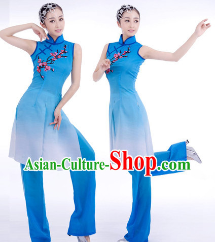 Chinese Classical Plum Blossom Ballet Dance Costumes and Hair Accessories for Women