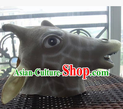 Stage Performance Giraffe Head Mask