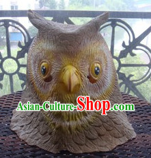 Stage Performance Owl Head Mask