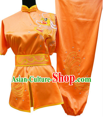 Top Silk Short Sleeves Kung Fu Suit