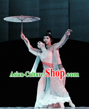 Professional Stage Performance Solo Umbrella Classical Dancing Suit