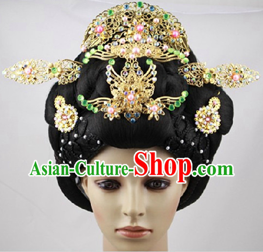 Ancient Chinese Imperial Palace Lady Wig and Hair Accessories