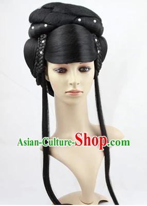 Ancient Traditional Chinese Long Black Wig for Women