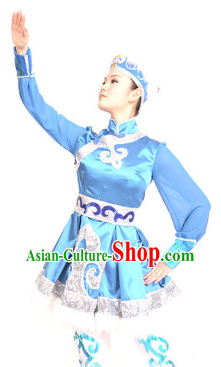China Mongolian Suit and Headwear for Women