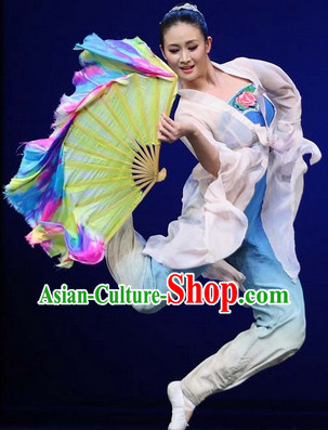 Professional Stage Performance or Competition Silk Dance Fan