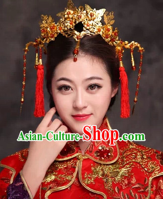 Ancient Costume Bride Phoenix Coronet Hair Ornament Stage Performance