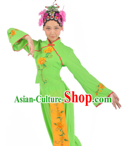 Professional Stage Performance Fan Dance Wear