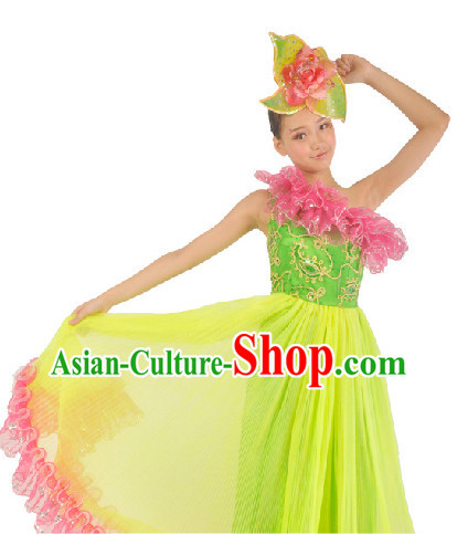 Top Adult Dance Costumes Flower Shape