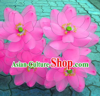 Handmade Pink Lotus Flower Professional Dancing Props