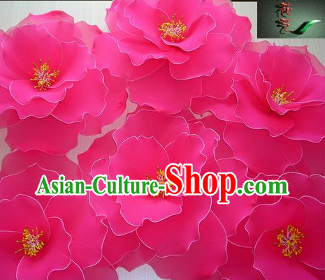 Big Handmade Peony Dance Props Decorations