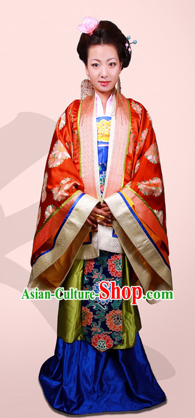 Handmade Tang Dynasty Garment Clothes and Hair Accessories for Women
