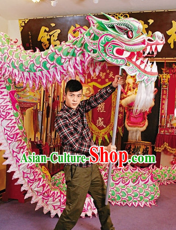 Luminous Chinese Dragon Mask Costumes Complete Set for 10 People