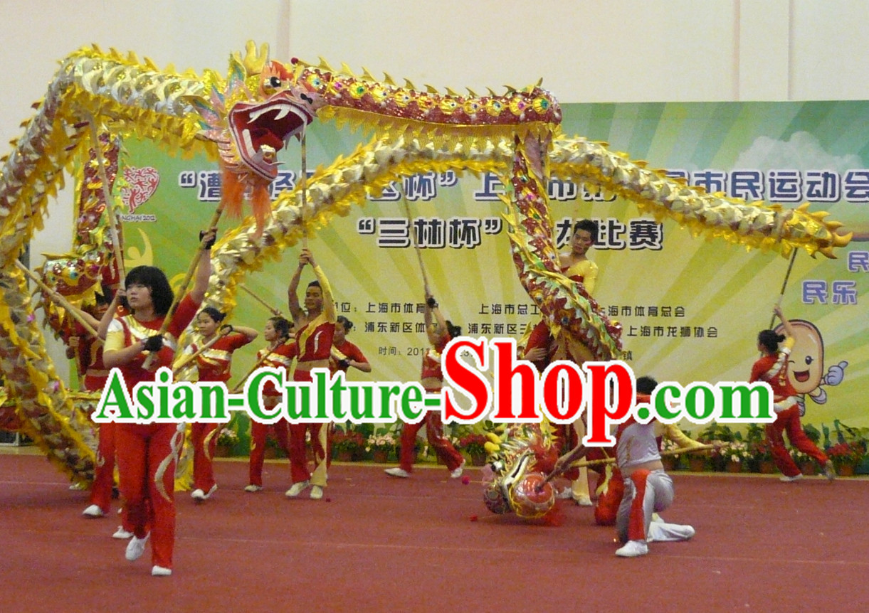 Handmade Lightweight Dragon Dance Equipment Complete Set for Middle School Teenagers