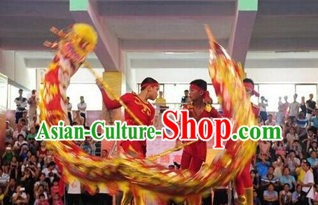 BRAND NEW Red Dragon Dance Equipments Complete Set for Four People